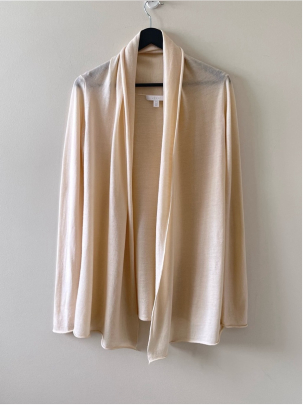JOSEF MERINO WOOL LIGHWEIGHT OPEN CARDIGAN